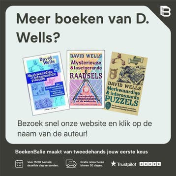 MERKWAARDIGE INTERESSANTE WISK KWESTIES - D. Wells, Boeken, Verzenden, Zo goed als nieuw, D. Wells