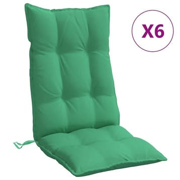Stoelkussens hoge rug 6 stuks | Retourdeal 56% Korting, Ophalen of Verzenden, Zo goed als nieuw
