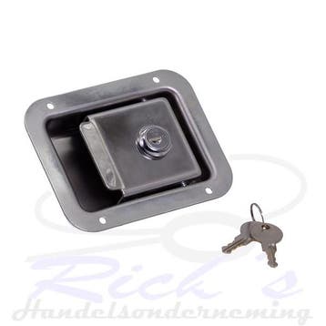 Kofferslot 119x92 mm RVS met rubberen afdichting, Ophalen of Verzenden, Nieuw