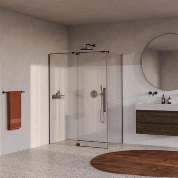 Brauer Stellar - Douchecabine met Draaideur - Helder Glas -, Ophalen of Verzenden, Nieuw, Rvs