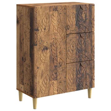 vidaXL Dressoir Oud hout 66 x 34,5 x 90 cm Bewerkt hout, Verzenden, Nieuw, Overige houtsoorten, Minder dan 50 cm