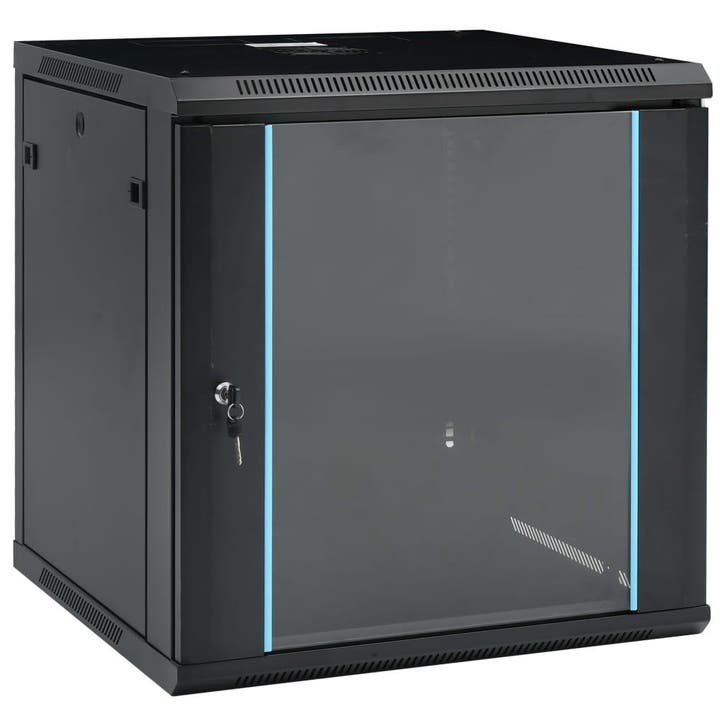 vidaXL Netwerkkast voor aan de muur 12U 19 IP20 600x600x640, Computers en Software, Overige Computers en Software, Nieuw, Verzenden