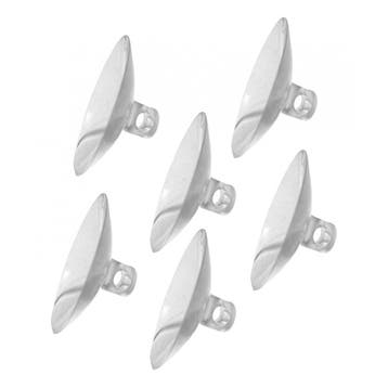 Set van 60 transparante pvc zuignapjes, 30 mm, Ophalen of Verzenden, Nieuw