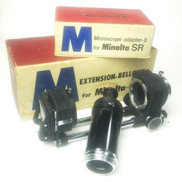 Minolta M Extension Bellows + Slide Copier / Film Holder +, Nieuw