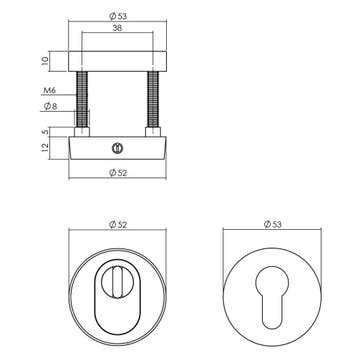 Intersteel voordeurset veiligheidsbeslag 4-delig SKG3***, Verzenden, Nieuw