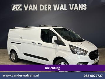 Ford Transit Custom | 2.0 TDCI L2H1 Inrichting Euro6 Airco |, Gebruikt, Euro 6, Wit, Dealer onderhouden