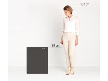 Brabantia Bo Touch Bin - Prullenbak - 60 liter - Soft-touch, Verzenden, Zo goed als nieuw