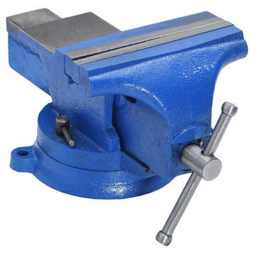 vidaXL Bankschroef 150 mm gietijzer blauw, Verzenden, Nieuw