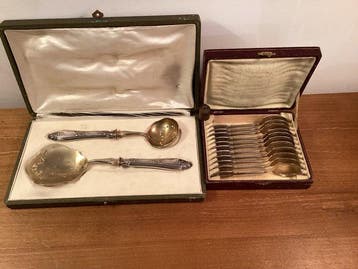 Dessertservies (15) - Zilver, Metaal, Verguld