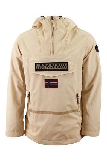 Napapijri Winterjas in maat L Beige, Verzenden, Zo goed als nieuw, Overige kleuren, Napapijri