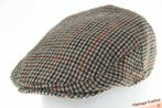 flatcap Platte pet Hawkins tweed groen-bruin maten XS t/m XL, Ophalen of Verzenden, Nieuw, Pet