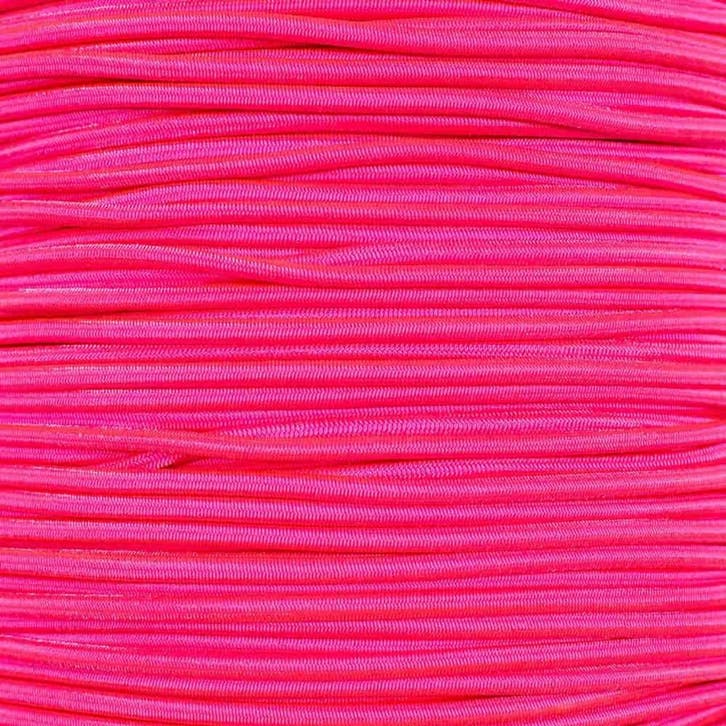 3mm Elastisch Touw - Neon roze - 50 meter op rol, Hobby en Vrije tijd, Overige Hobby en Vrije tijd, Nieuw, Ophalen of Verzenden