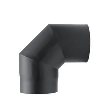 Kachelpijp 180 Staal 2 Mm Bocht 90 Graden, Nieuw