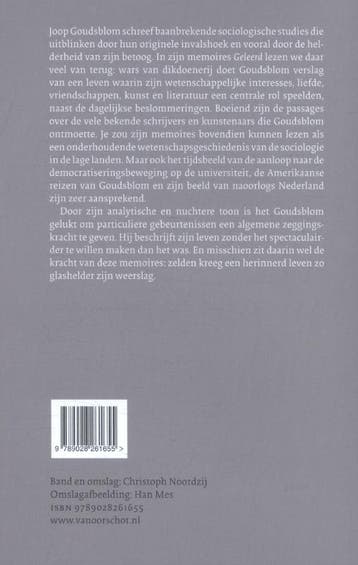 Geleerd 9789028261655 Johan Goudsblom, Verzenden, Zo goed als nieuw, Johan Goudsblom