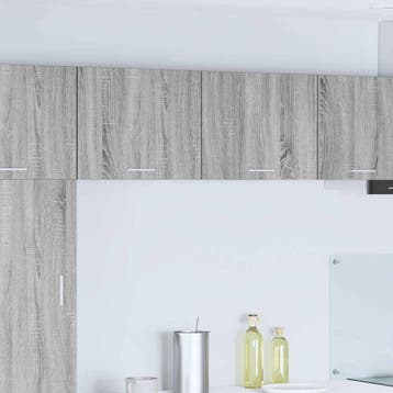 vidaXL Hangkast 2 pcs Grijs Sonoma en Wit 50 x 31 x 40 cm, Verzenden, Nieuw, Grijs