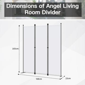 2dekans | Angel Living Kamerscherm - 3 Panelen - 168 x 165, Ophalen of Verzenden, Zo goed als nieuw