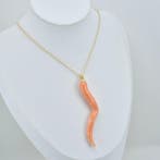 Koraal - Zilver, Verguld - Ketting met hanger - CORNO, Verzamelen, Dierenverzamelingen, Nieuw