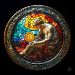 PLM-Art - The Bitcoin Creation Vitraux Style