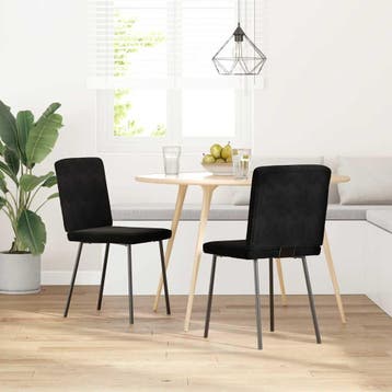 Eetkamerstoelen 2st | Tweedekansje | OP=OP, Twee, Zwart, Nieuw, Ophalen of Verzenden