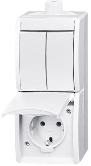 ABB Busch-Jaeger Combischakelaar Contactdoos IP44 serie -, Verzenden, Nieuw, Overige typen