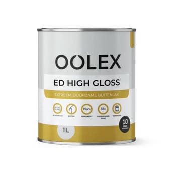 OOLEX ED HIGH GLOSS - ral 9011 gitzwart - 0,5 liter, Zwart, Nieuw, Ophalen of Verzenden, Verf