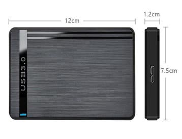 2.5” HDD/SSD Behuizing – USB 3.0/Type-C Opslag Case, Verzenden, Nieuw