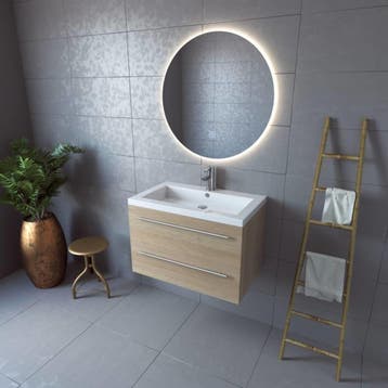 Badkamerspiegel Boss & Wessing Rond 80 cm LED Verlichting, Ophalen of Verzenden, Nieuw