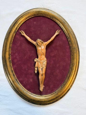 Barok stijl Crucifix - Eik - 1910-1920 - antieke houten, Antiek en Kunst