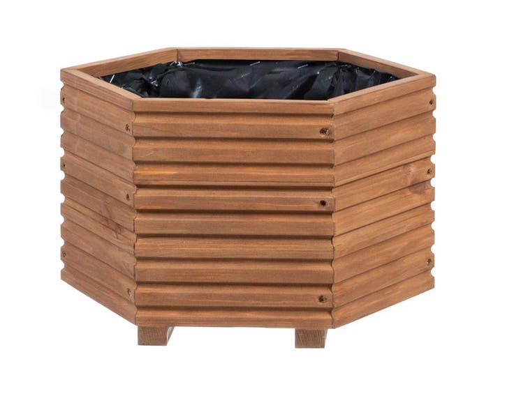 Plantenbak Amber 40 x 40 x 25 cm, Tuin en Terras, Bloembakken en Plantenbakken, Verzenden
