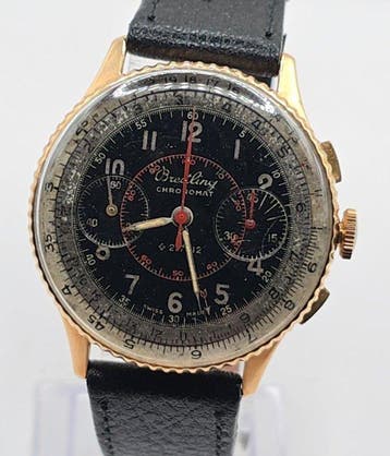 Breitling - 18K Gold Chronograph mit Pinkskala - Chronomat -, Nieuw