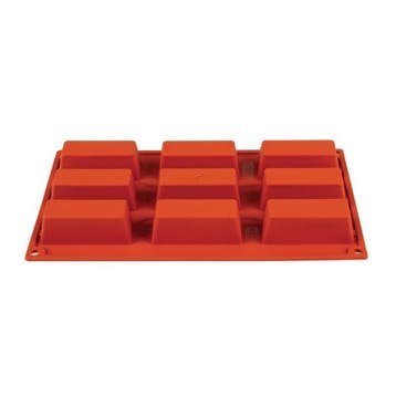Bakvorm | Siliconen | 9x 80x30x30mm | 300x175x35(h)mm Pavoni, Verzenden, Nieuw in verpakking