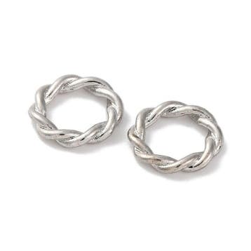 5 x Metalen gesloten ring gedraaid 10 mm – binnendiameter., Ophalen of Verzenden, Nieuw, Kraal