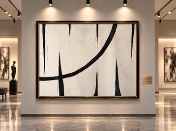 Timo Wedell - Black and White Harmony - XXL - Abstract Klein