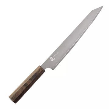 Yaxell Hana Trancheermes 23 cm - 3-laags VG10 staal - Jap..., Ophalen of Verzenden, Nieuw, Hout