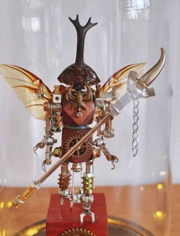 Decoratief ornament - Steampunk-insectenkunst