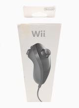 MarioWii.nl: Wii Nunchuk Zwart in Doos ORIGINEEL - iDEAL!, Ophalen of Verzenden, Zo goed als nieuw