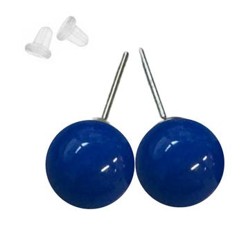 Fako Bijoux - Oorbellen - Candy - Acryl - 10mm - Donkerblauw, Verzenden, Nieuw