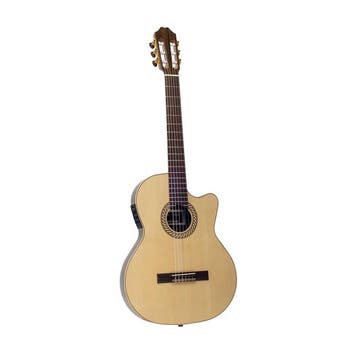 Juan Salvador 1T thin body klassieke gitaar cutaway elektris, Verzenden, Nieuw