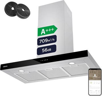 Afzuigkap 90cm A+++ | Retourdeal 35% Korting, Witgoed en Apparatuur, Wandschouwkap, Ophalen of Verzenden, Zo goed als nieuw, Vrijstaand