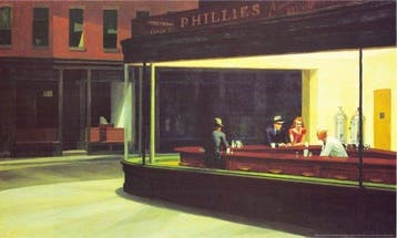 after Edward Hopper - Nighthawks - license modern
