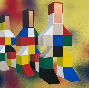 Wxyz (1980) - Anonymous on spray, Antiek en Kunst