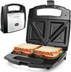 Tosti apparaat - Tosti ijzer - Sandwich maker - 800W - Zwart, Witgoed en Apparatuur, Contactgrills, Verzenden, Zo goed als nieuw