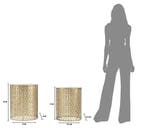 TAFELSET 2 STUKS OBLIN CM Ø 41X50-37,5X47, Ophalen of Verzenden, Nieuw