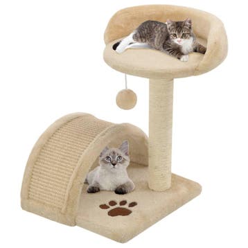 vidaXL Kattenkrabpaal met sisal krabpaal 40 cm beige en, Dieren en Toebehoren, Verzenden, Nieuw