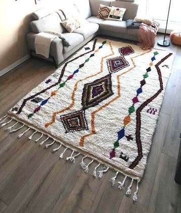 Berbertapijt vloerkleed Beni Mellal-tapijt - Tapijt - 310 cm, Nieuw