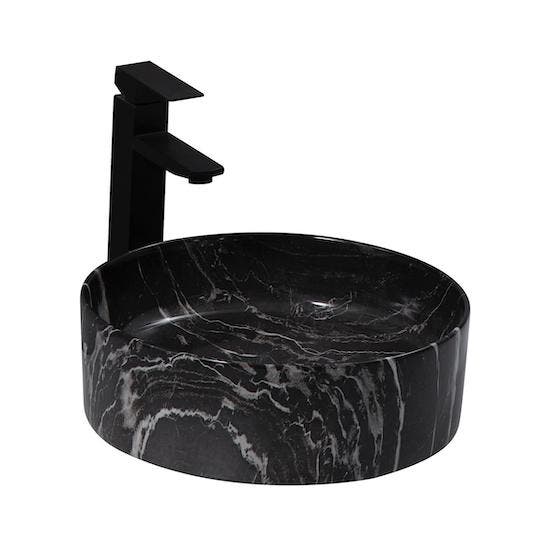 SALE - Venta 37 - Zwart marmer - Waskom -  -  - Keramiek -, Doe-het-zelf en Verbouw, Sanitair, Nieuw, Ophalen of Verzenden