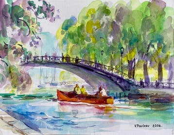 Vladimir Pavleev (XX-XXI) - Le Pont des Amours - Annecy