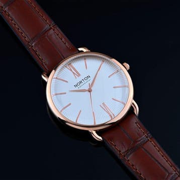 Norton - Cicerone - ETA Swiss Quartz - Rose Gold - Quadrante, Nieuw