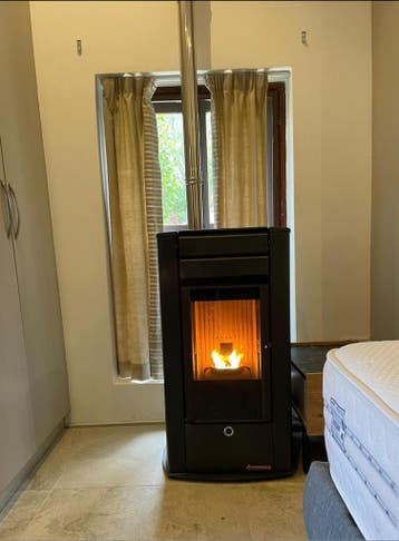 Kozlusan 11 kw Airsmartpell pelletkachel (op voorraad), Ophalen, Overige brandstoffen, Nieuw, Pelletkachel
