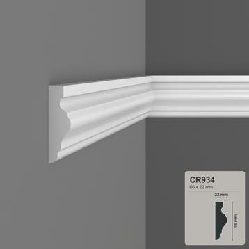 Kaderlijst CR934 (66 x 22 mm), polyurethaan, lengte 2 m, Ophalen of Verzenden, Nieuw